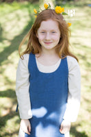 Children's Over Dress Ylva Ocean Blue-GoblinSmith