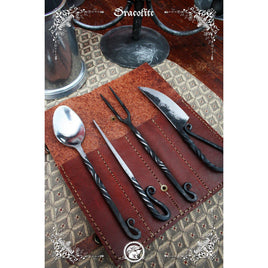 Medieval Stainless Steel Utensil Set-GoblinSmith