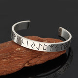 24 Runes Viking Stainless Steel Bracelet-GoblinSmith