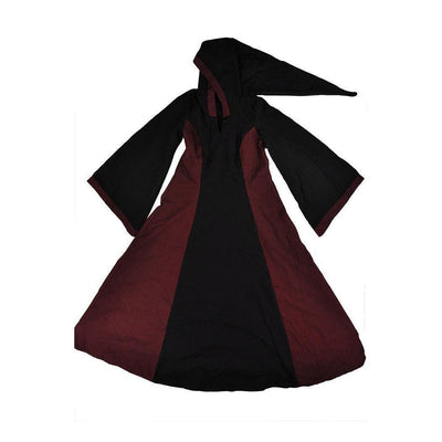 Iris Dress Black And Dark Red-GoblinSmith