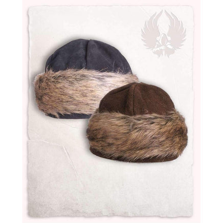 Ragi Fur Cap Suede-GoblinSmith