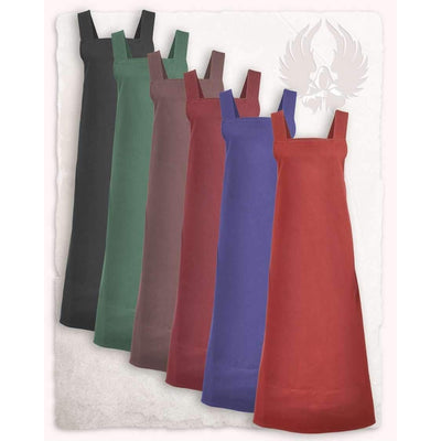 Lientje Apron Dress (Red)-GoblinSmith