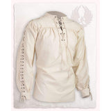 Alex Cotton Shirt with eyelets-GoblinSmith