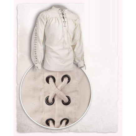Alex Cotton Shirt with eyelets-GoblinSmith
