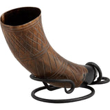 Alfheim Carved Drinking Horn-GoblinSmith