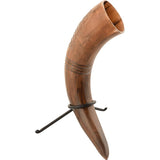 Carved Drinking Horn With Stand-GoblinSmith