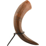 Carved Drinking Horn With Stand-GoblinSmith