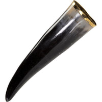 Carved Wolf Drinking Horn With Stand-GoblinSmith