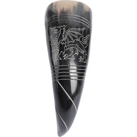 Engraved Dragon Drinking Horn-GoblinSmith