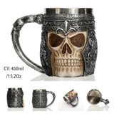 Undead Warrior Insulated Resin and Stainless Steel Mug-GoblinSmith