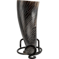 Skadi Carved Drinking Horn With Stand-GoblinSmith