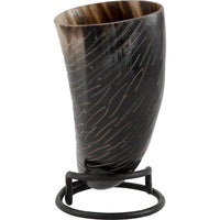 Skadi Carved Drinking Horn With Stand-GoblinSmith