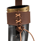 Rollo Drinking Horn With Leather Holder-GoblinSmith