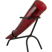 Red Decorative Horn With Stand-GoblinSmith