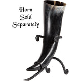 Twisted Iron Drinking Horn Stand-GoblinSmith