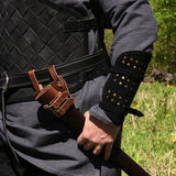 Studded Fighter Leather Bracers-GoblinSmith