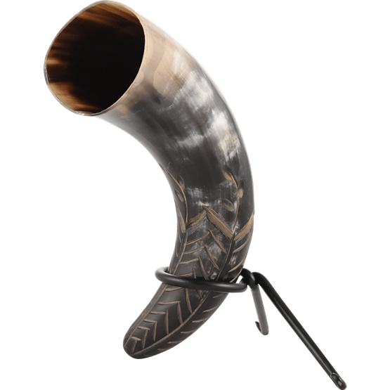 Harvest Drinking Horn With Stand-GoblinSmith