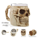 Skull Insulated Resin and Stainless Steel Mug-GoblinSmith