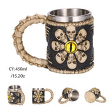 Cat's Eye Ossuary Insulated Resin and Stainless Steel Mug-GoblinSmith