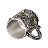 Skulls and Dragon Skeleton Insulated Resin and Stainless Steel Mug-GoblinSmith