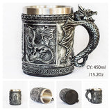 Dragons on Display Insulated Resin and Steel Mug-GoblinSmith