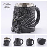 Dragon Insulated Resin and Stainless Steel Mug-GoblinSmith