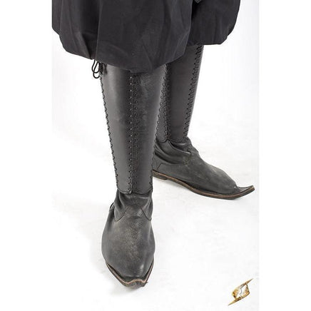 Leather Squire Greaves-GoblinSmith