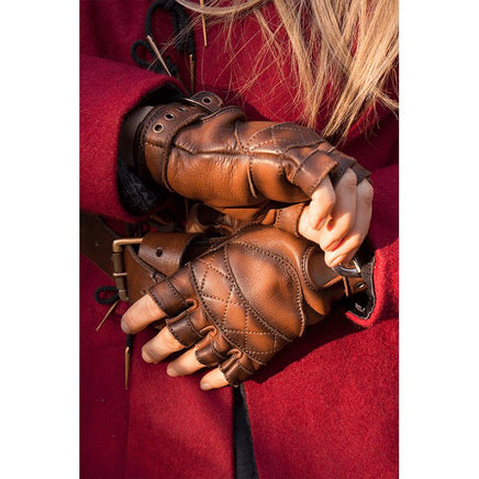 Leather Celtic Gloves-GoblinSmith