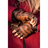 Leather Celtic Gloves-GoblinSmith