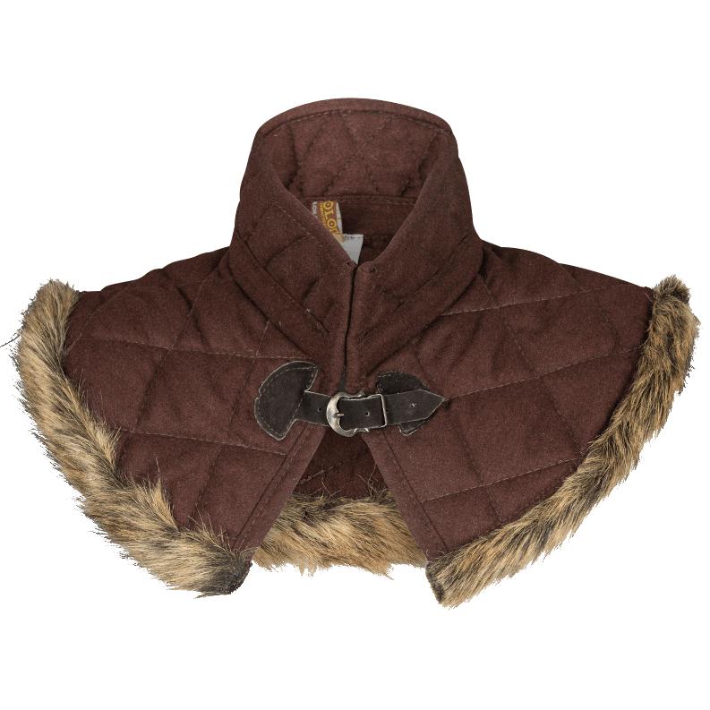 Nimue Wool Fur Lined Gorget-GoblinSmith
