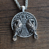 Odin'S Ravens Necklace Tree Of Life-GoblinSmith