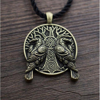 Odin'S Ravens Necklace Tree Of Life-GoblinSmith