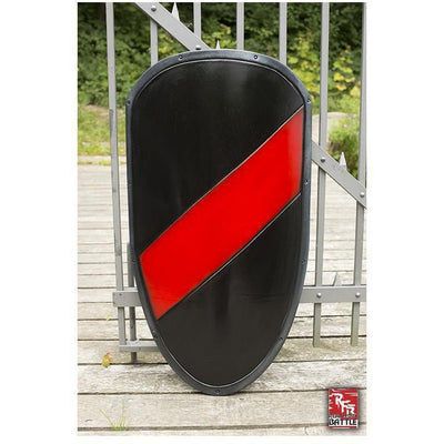 Rfb Red And Black Striped Large Shield-GoblinSmith