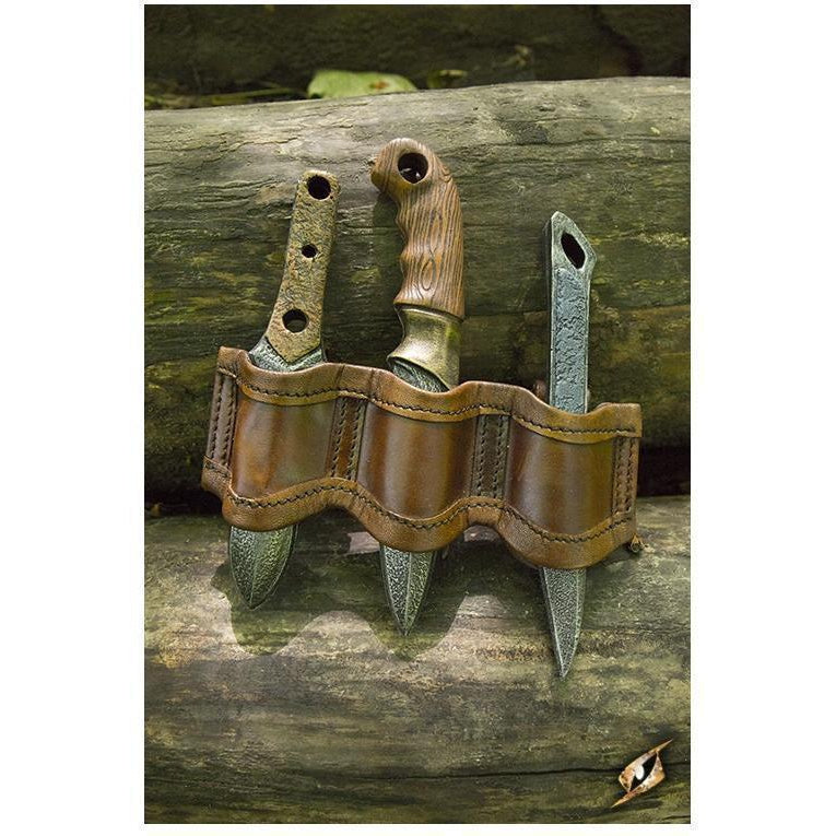 Rogue Throwing Knife Set, Brown-GoblinSmith