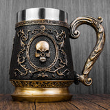 Skull Mug , Stainless Steel Liner 600 ml-GoblinSmith