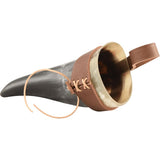Small Norse Drinking Horn With Leather Holder-GoblinSmith