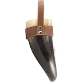 Small Norse Drinking Horn With Leather Holder-GoblinSmith