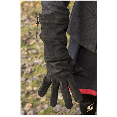 Suede Swordsman Gloves-GoblinSmith