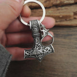 Thors Hammer Mjolnir Keyring-GoblinSmith