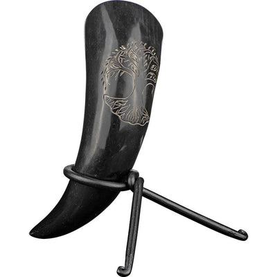 Tree of Life Drinking Horn with Stand-GoblinSmith
