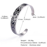 Triskelion Stainless Steel Bracelet-GoblinSmith