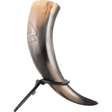 Valhalla Valknut Drinking Horn With Stand-GoblinSmith