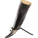 Valhalla Valknut Drinking Horn With Stand-GoblinSmith