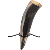 Valhalla Valknut Drinking Horn With Stand-GoblinSmith