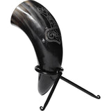 Viking Mjolnir Drinking Horn With Stand-GoblinSmith