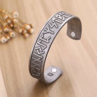 Viking Runes Magnetic Bracelet-GoblinSmith