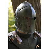 Visored Barbuta Helmet-GoblinSmith