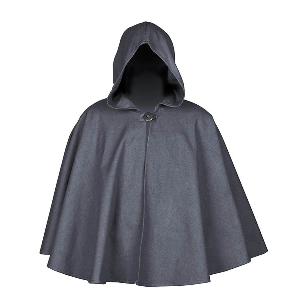 Mytholon Kim Short Cape LARP Costume Black
