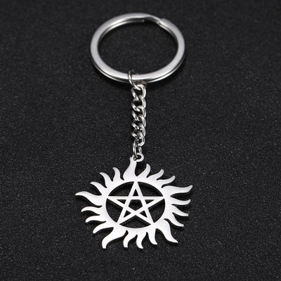 Supernatural Fan Creation Stainless Steel Key Chain-GoblinSmith